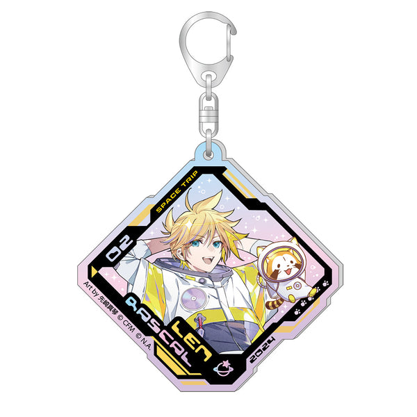 『初音ミク×ラスカル』2024 オーロラアクリルキーホルダー 鏡音レン