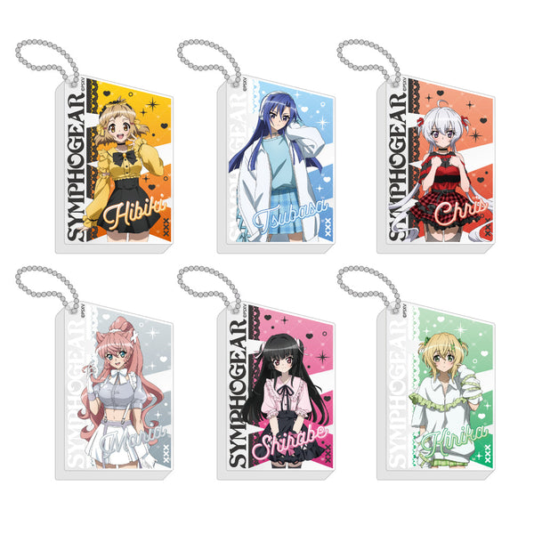 『戦姫絶唱シンフォギアXV』トレーディング描き下ろしアクリルブロックキーホルダー 地雷系&天使界隈Ver.【BOX】