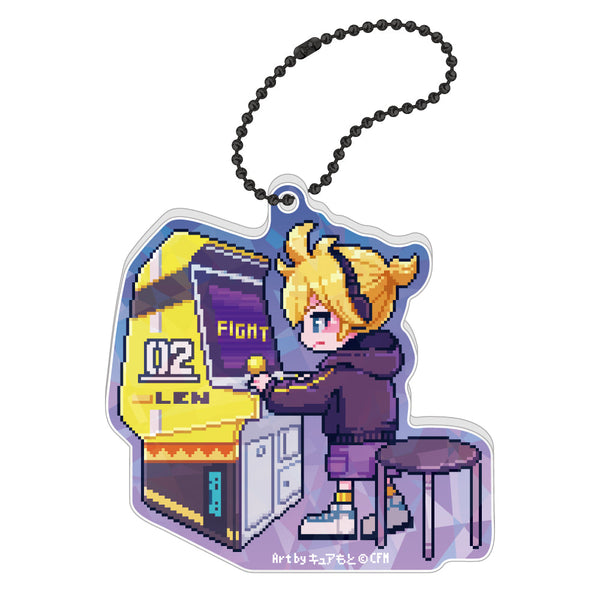 『39Culture』2025 RETRO ホログラムアクリルキーホルダー 鏡音レン