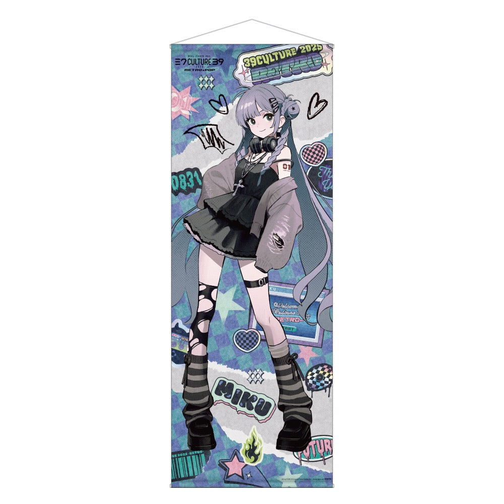 39Culture』2025 RETRO 等身大タペストリー初音ミク- Anime Store.JP