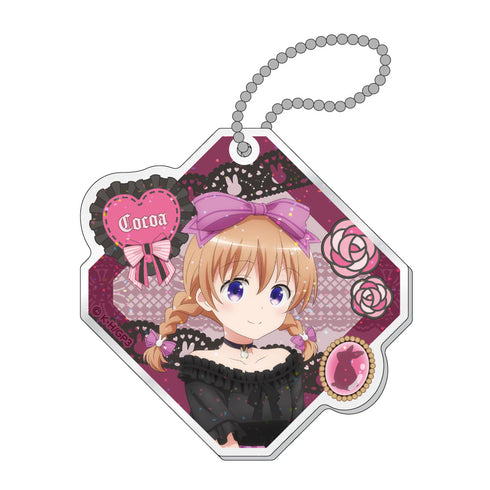 『ご注文はうさぎですか? BLOOM』ラメ入りアクリルキーホルダー ココア