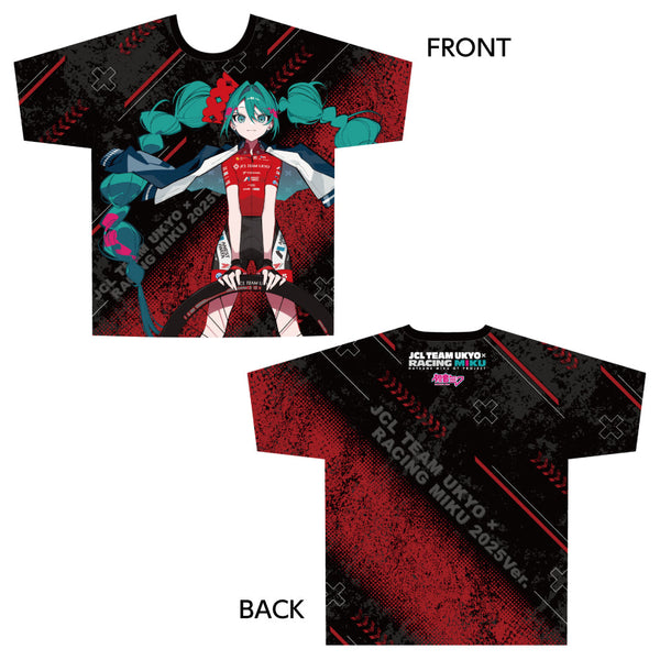 『初音ミク レーシングミク』2025 JCL TEAM UKYO 応援Ver. フルグラフィックTシャツ XLサイズ