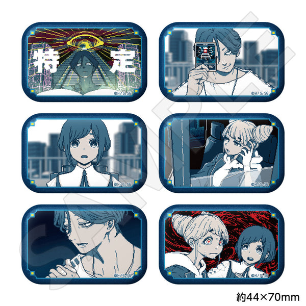『都市伝説解体センター』トレーディングスクエア缶バッジ【BOX】