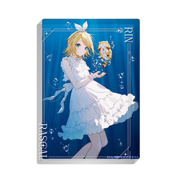 『初音ミク×ラスカル』2025 アクリルブロック 鏡音リン