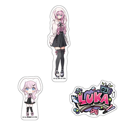 『初音ミク』ステッカー3枚セット akiba culture fashion 巡音ルカ