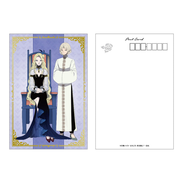 『悪役令嬢の中の人-断罪された転生者のため嘘つきヒロインに復讐いたします-』箔押しポストカード レミリア&ソーン