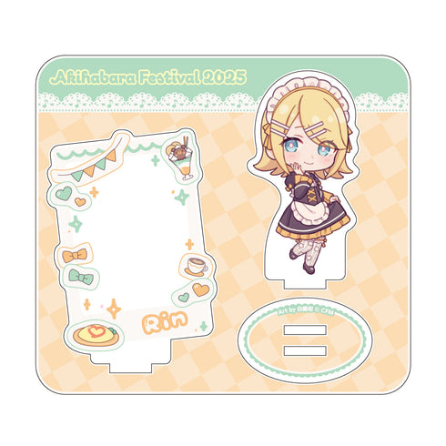 『初音ミク 秋葉原フェスティバル2025』ミニキャラアクリルジオラマ コンセプトカフェVer. 鏡音リン