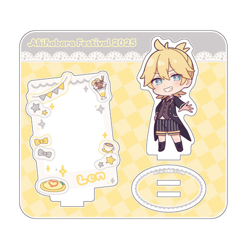 『初音ミク 秋葉原フェスティバル2025』ミニキャラアクリルジオラマ コンセプトカフェVer. 鏡音レン