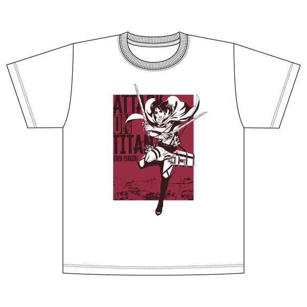 "Attack on Titan" T-shirt: Fighting Ver. / Eren Yeager (Size M)