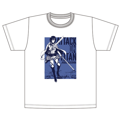 "Attack on Titan" T-shirt: Fighting Ver. / Mikasa Ackerman (Size XL)
