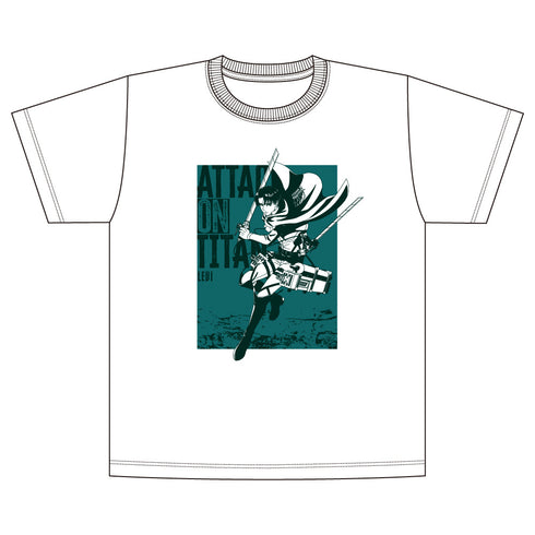 『進撃の巨人』Tシャツ Fighting ver. / リヴァイ・アッカーマン (Lサイズ)