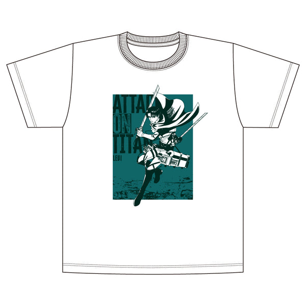 『進撃の巨人』Tシャツ Fighting ver. / リヴァイ・アッカーマン (Lサイズ)