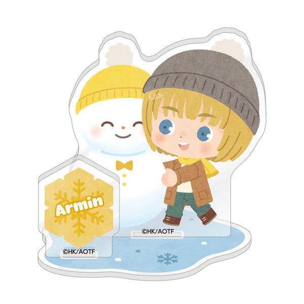 "Attack on Titan" Chibi Character Acrylic Stand: Snowman Ver. / Armin Arlert
