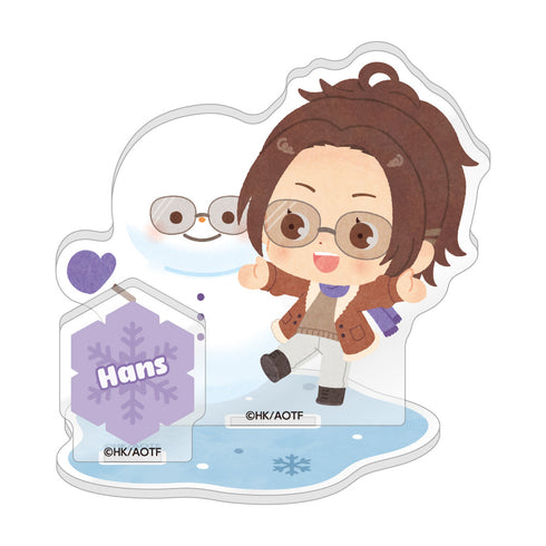 "Attack on Titan" Chibi Character Acrylic Stand: Snowman Ver. / Hanji Zoe