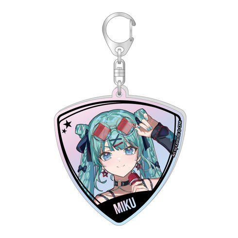 『初音ミク』ピック型オーロラアクリルキーホルダー バンドVer. 初音ミク