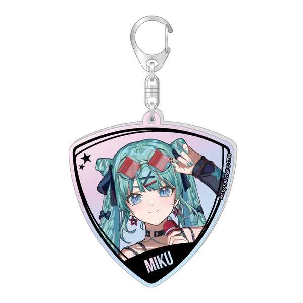 『初音ミク』ピック型オーロラアクリルキーホルダー バンドVer. 初音ミク