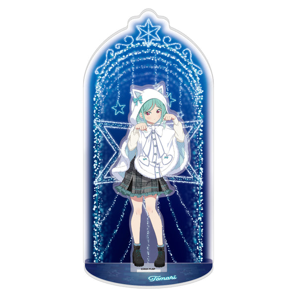 『ラブライブ!スーパースター!!』アクリルスタンドジオラマ 鬼塚冬毬 ホワイトポンチョVer.