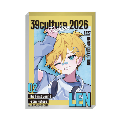 『39Culture 2026』FASHION 雑誌風アクリルブロック / 鏡音レン