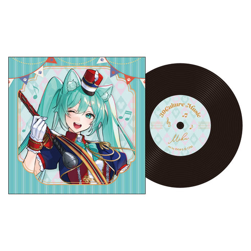『39Culture 2026』MUSIC レコード風コースター / 初音ミク
