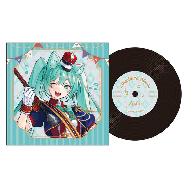 『39Culture 2026』MUSIC レコード風コースター / 初音ミク