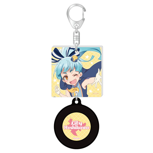 『ゾンビランドサガ ゆめぎんがパラダイス』レコード風キーホルダー / 星川 リリィ