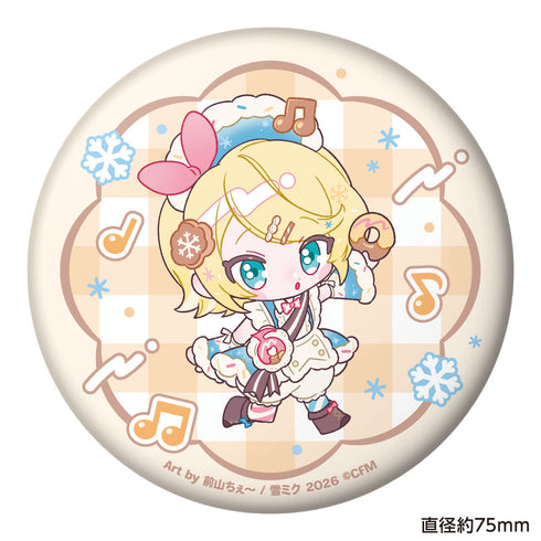 『SNOW MIKU 2026』ぷにぷに缶バッジ 鏡音リン 前山ちぇーVer.
