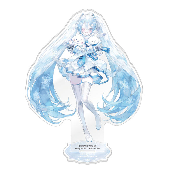 『しろたん×雪ミク』アクリルスタンド
