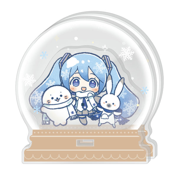 『しろたん×雪ミク』アクリルジオラマ A