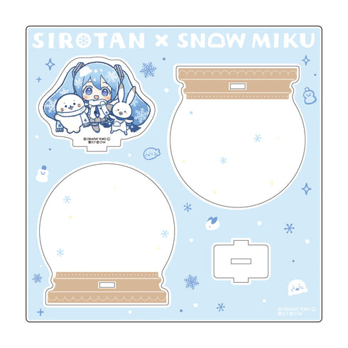 『しろたん×雪ミク』アクリルジオラマ A