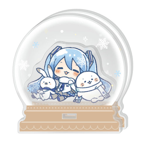『しろたん×雪ミク』アクリルジオラマ B