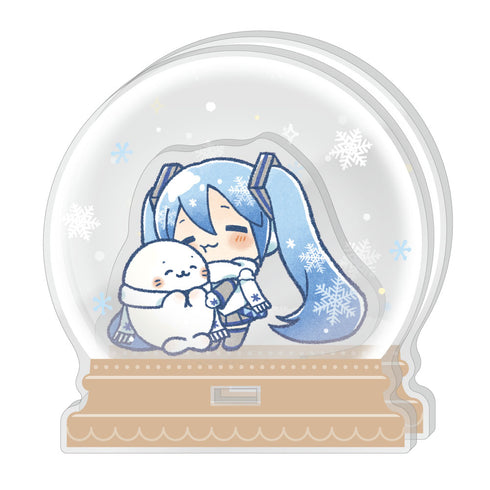 『しろたん×雪ミク』アクリルジオラマ C