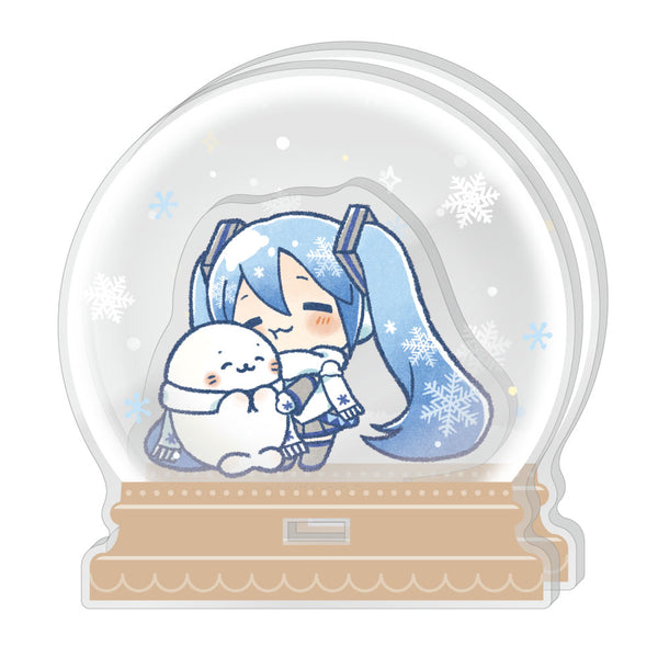 『しろたん×雪ミク』アクリルジオラマ C