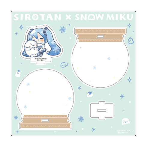 『しろたん×雪ミク』アクリルジオラマ C