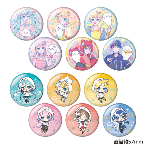 『しろたん×初音ミク』第2弾 トレーディングホログラム缶バッジ【BOX】