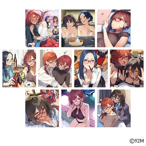 『近視の姉』いろいろシチュエーションミニ色紙 全10種