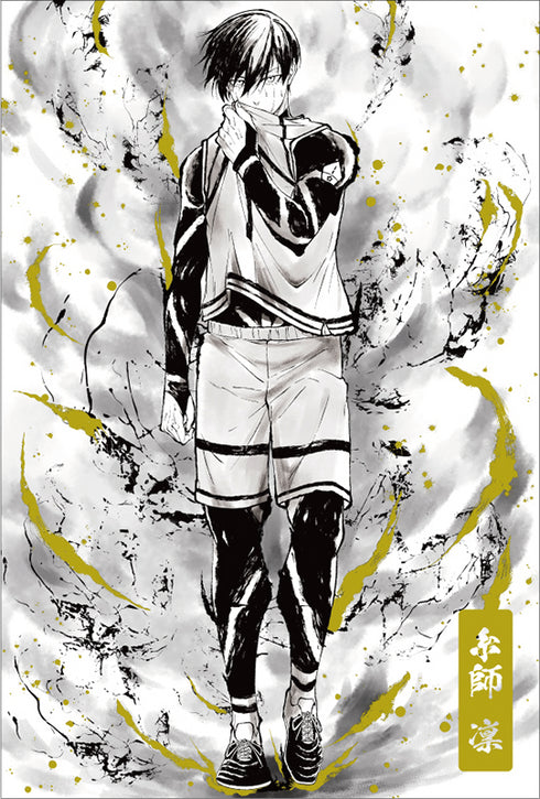 『ブルーロック』金箔 ポストカード5種セット 水墨画