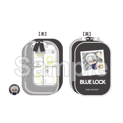 『ブルーロック』ぬいポーチ ミニミニ缶バッジ付き 食べ歩き (凪誠士郎)