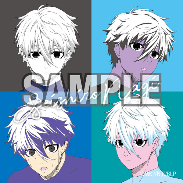 『ブルーロック』ビッグ正方形缶バッジ ポップアート(凪誠士郎)