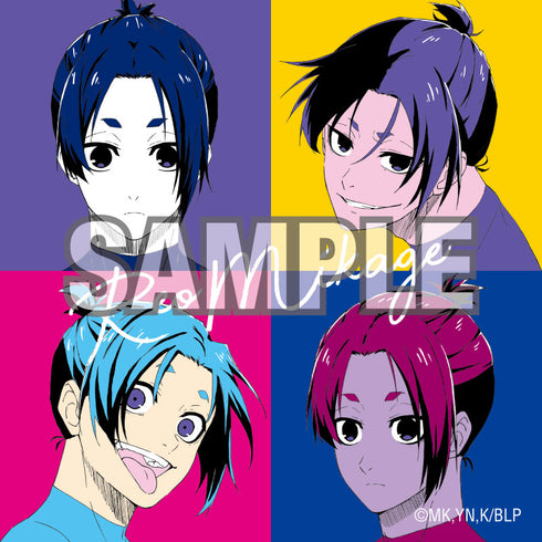 『ブルーロック』ビッグ正方形缶バッジ ポップアート (御影玲王)