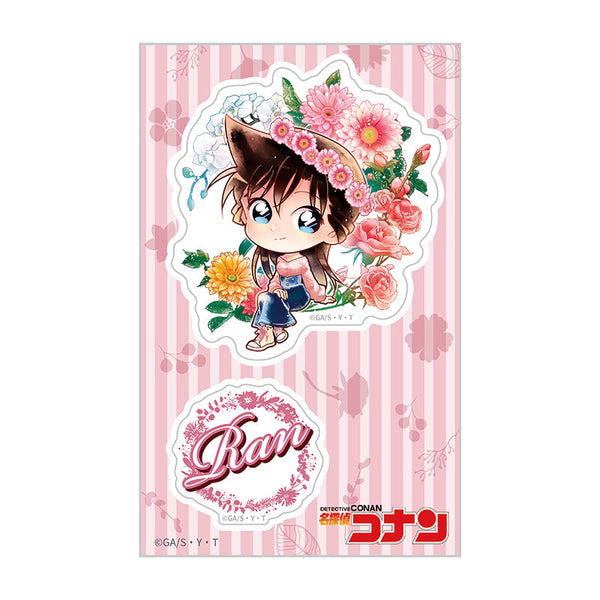 『名探偵コナン』クリアステッカー デフォルメ 花冠-flow in the wind-(蘭)【202512再販】