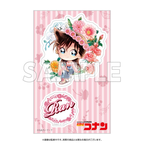 『名探偵コナン』クリアステッカー デフォルメ 花冠-flow in the wind-(蘭)【202512再販】
