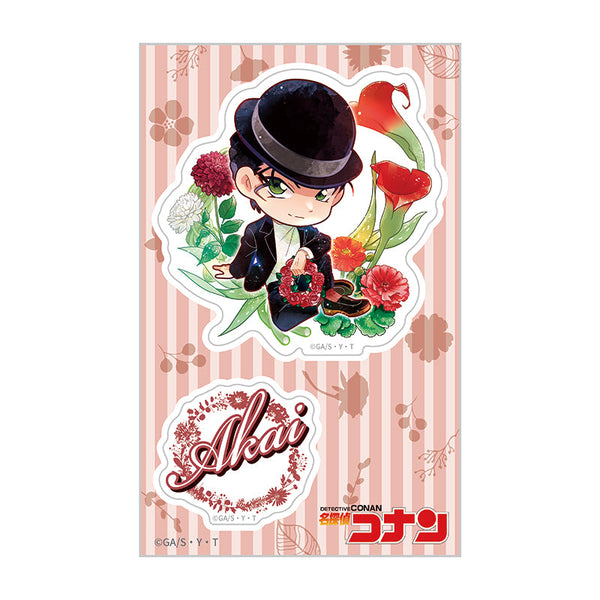 『名探偵コナン』クリアステッカー デフォルメ 花冠-flow in the wind-(赤井)【202512再販】
