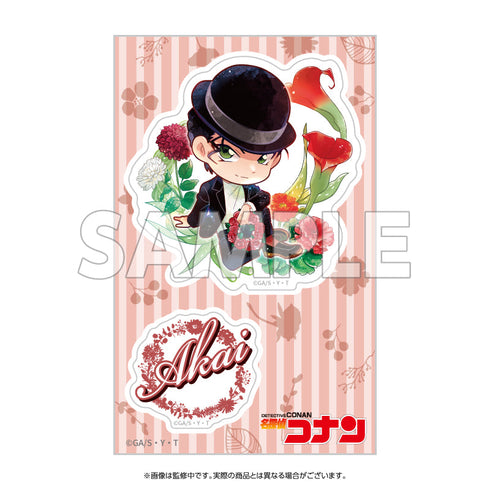 『名探偵コナン』クリアステッカー デフォルメ 花冠-flow in the wind-(赤井)【202512再販】