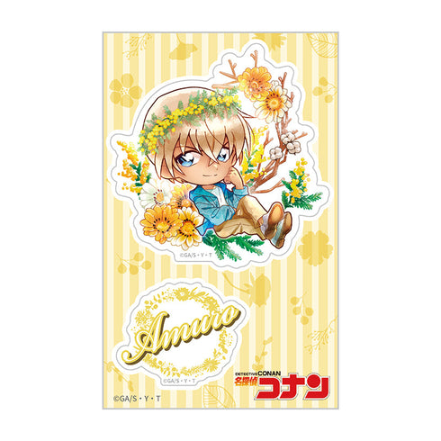 『名探偵コナン』クリアステッカー デフォルメ 花冠-flow in the wind-(安室)【202512再販】