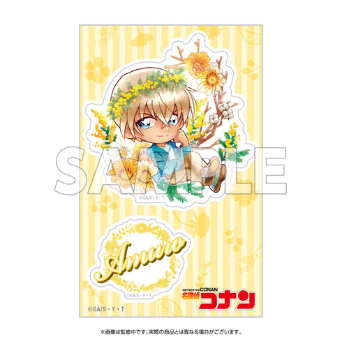 『名探偵コナン』クリアステッカー デフォルメ 花冠-flow in the wind-(安室)