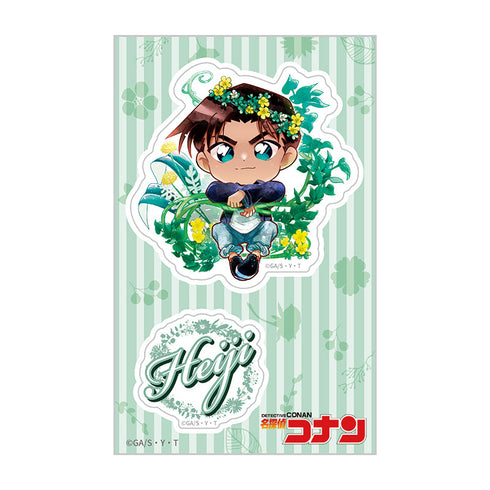 『名探偵コナン』クリアステッカー デフォルメ 花冠-flow in the wind-(平次)【202512再販】