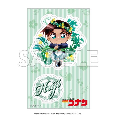 『名探偵コナン』クリアステッカー デフォルメ 花冠-flow in the wind-(平次)【202512再販】