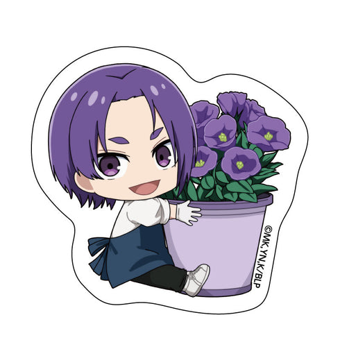 『ブルーロック』クリアステッカー フラワーマルシェデフォルメ (御影 玲王)