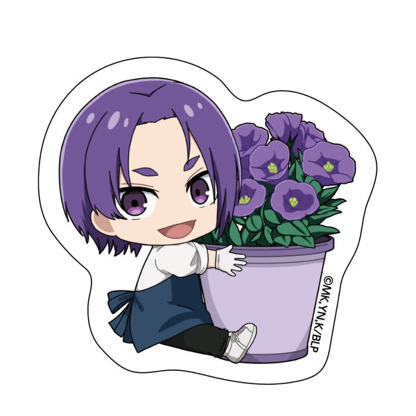 『ブルーロック』クリアステッカー フラワーマルシェデフォルメ (御影 玲王)