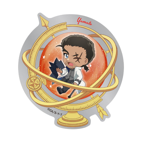 『名探偵コナン』プチエンボスステッカー 天文学者 デフォルメ (大和 敢助)